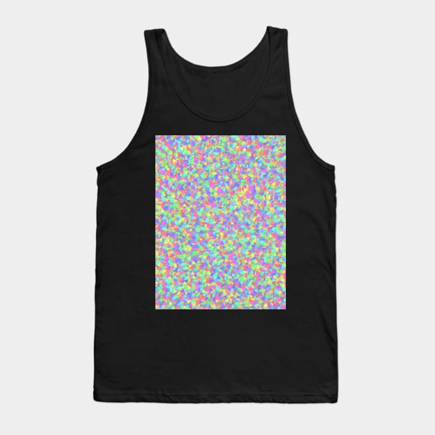 Pastel Triangle Pattern Tank Top by Art by Deborah Camp